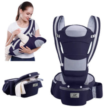 Load image into Gallery viewer, Newborn Ergonomic Hip seat Carrier Front Facing Ergonomic Kangaroo Back Pack
